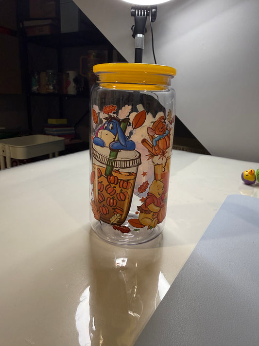 Winnie and friends latte